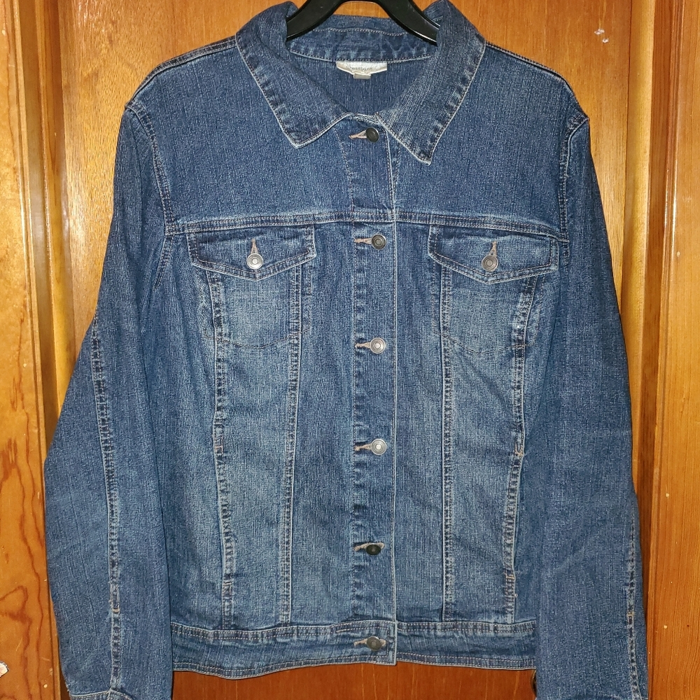 Dressbarn Denim Jacket Womens Plus Size 2X